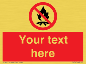 Custom prohibition No campfire